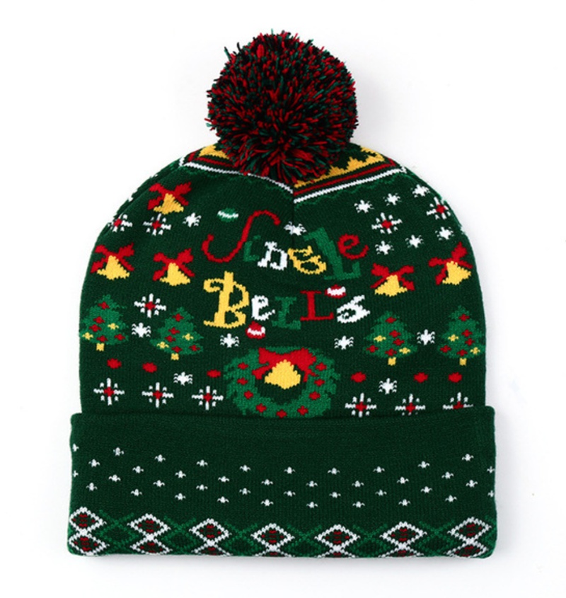 Jacquard Pompom Beanie